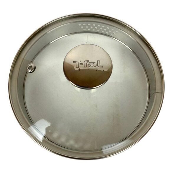 T-Fal Tempered Glass Pot Lid Vented Strainer Stainless Steel Handle 7" Diameter - Picture 6 of 7